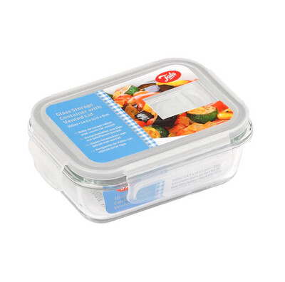 TALA 350ML GLASS STORAGE CONTAINER W/ VENT LID