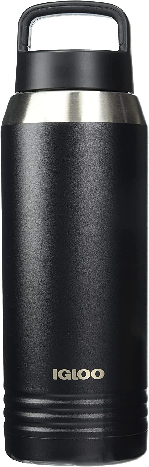 IGLOO 36OZ VACUUM INSULATED BOTTLE BLACK