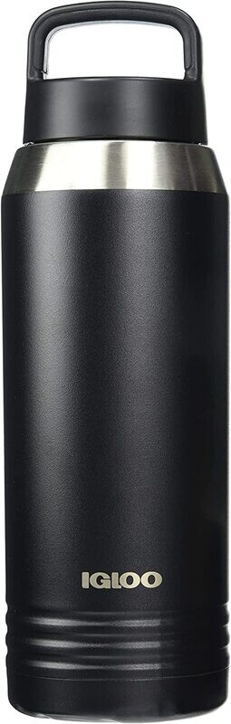 IGLOO 36OZ VACUUM INSULATED BOTTLE BLACK