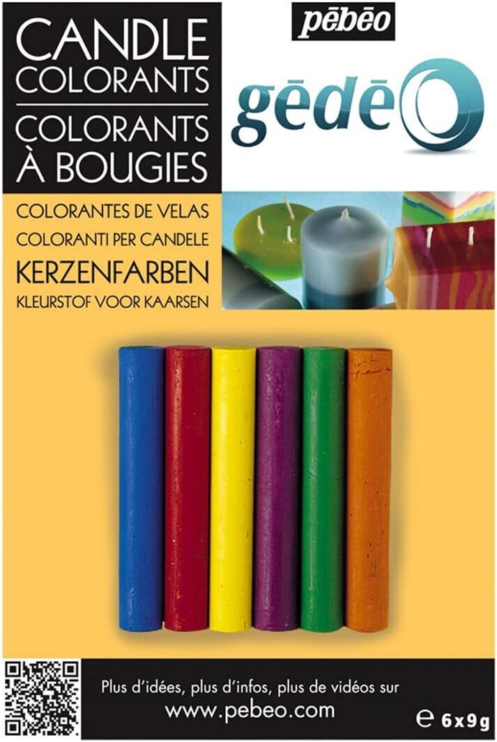 PEBEO GEDEO 6 ASSTD CANDLE COLORANTS 766224