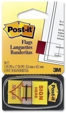 3M SCOTCH POST-IT FLAG SIGN
HERE 680-9