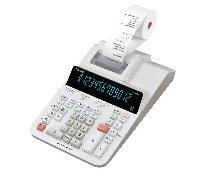 CASIO DR-270R PRINTER CALCULATOR