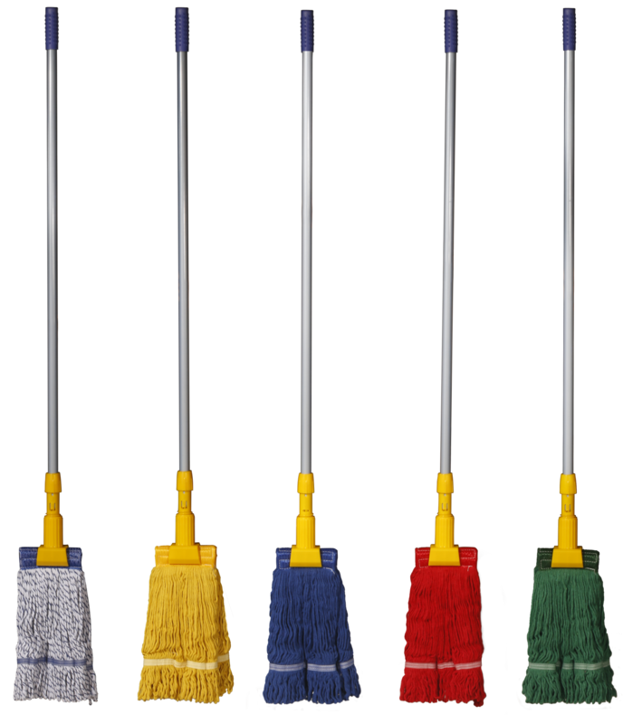 BAIYUN COTTON COLOR MOP LONG TYPE W/HANDLE AF01450