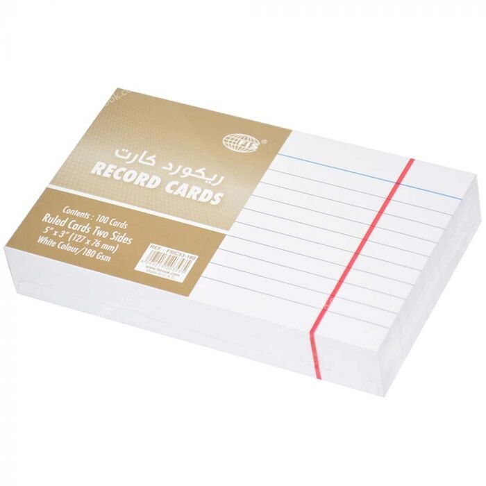 FIS RECORD/INDEX CARD 5X3&quot; 240GRM FSIC53