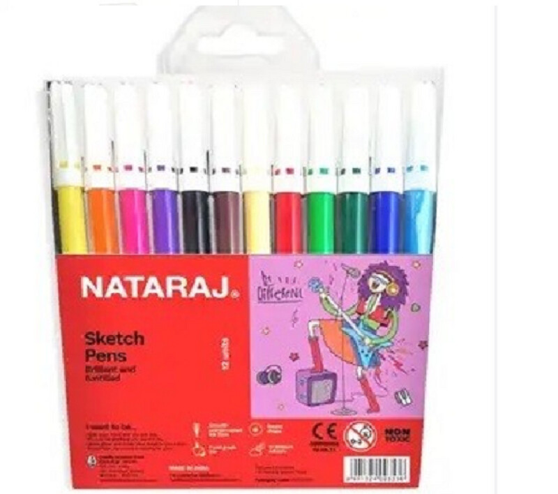 NATARAJ 12PCS SKETCH PENS