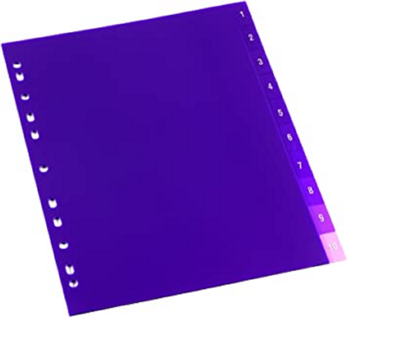 REXEL 1-10 TRANSLUCENT INDEX 2100551