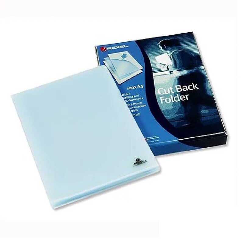 REXEL A4 CLEAR CUT BACK FOLDER 12224