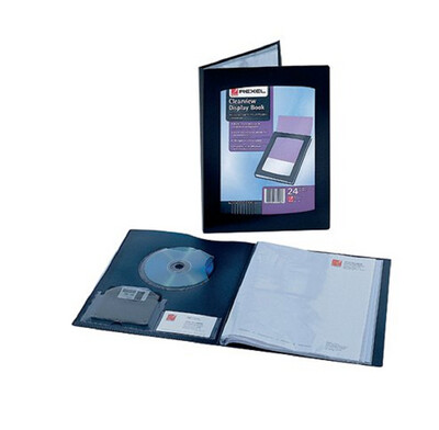 REXEL A5 24 POCKET CLEARVIEW DISPLAY BOOK 10410BK