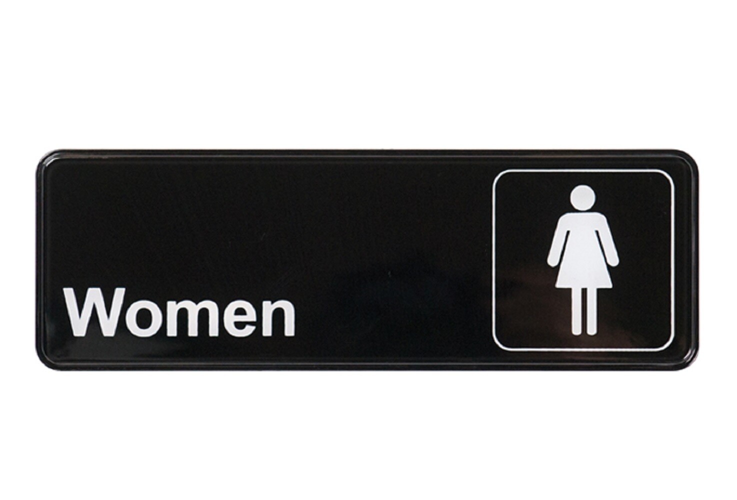 WINCO 3&quot;X9&quot; DOOR SIGN &#39;WOMEN&#39; SGN-312