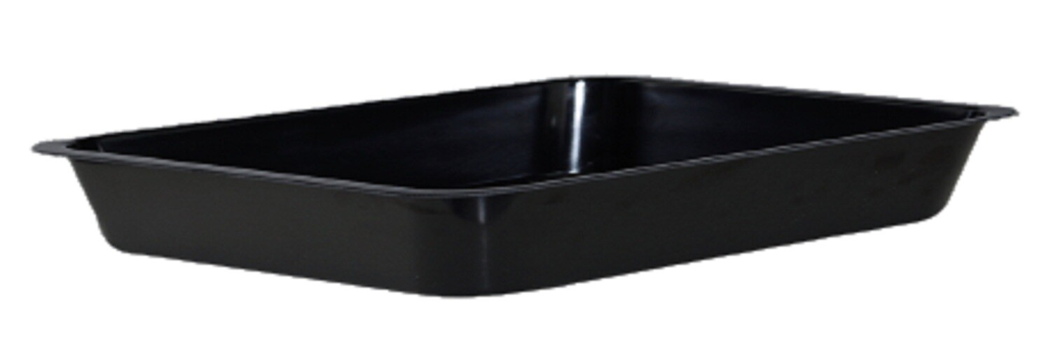 DENOX 35X25X4CM MELAMINE TRAY BLACK 22160