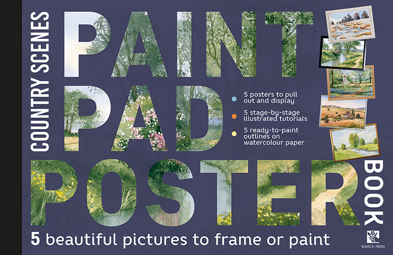 COUNTRY SCENES PAINT PAD POSTER BOOK