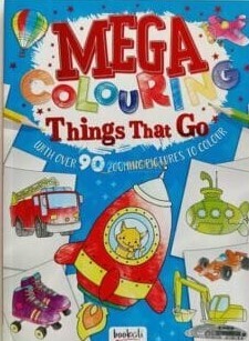 BOOKOLI MEGA COLOURING THINGS THAT GO