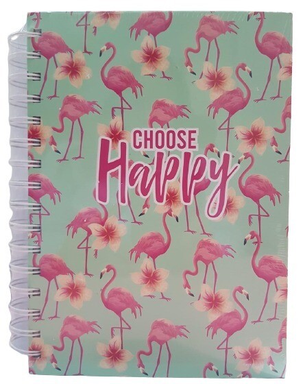WELCOME/AUNTY PEACH SPIRAL NOTEBOOK ASSTD