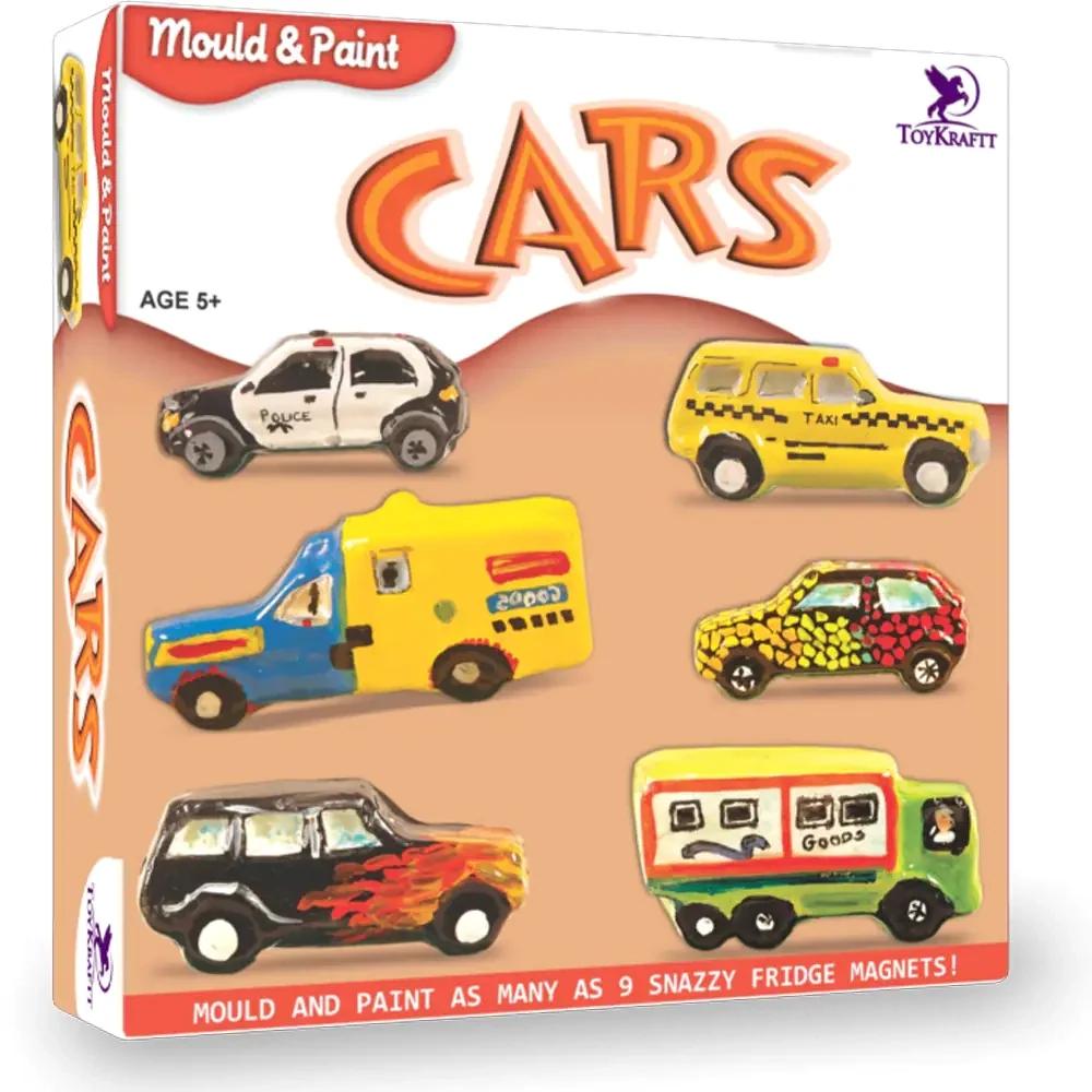 TOY KRAFT MOULD&PAINT CARS 39428