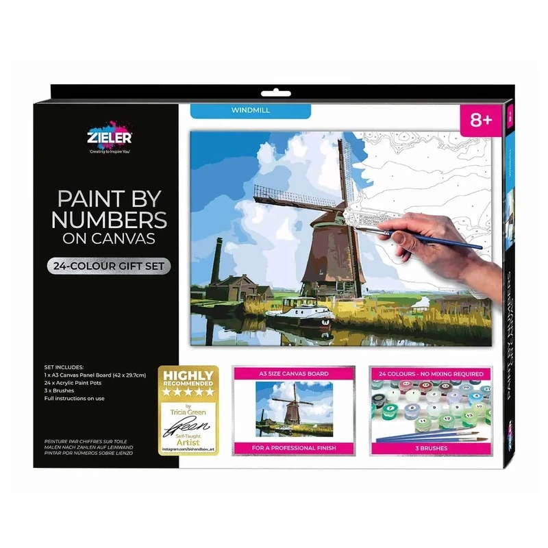 ZIELER A3 CANVAS WINDMILL+24 COLOR SET 09299443