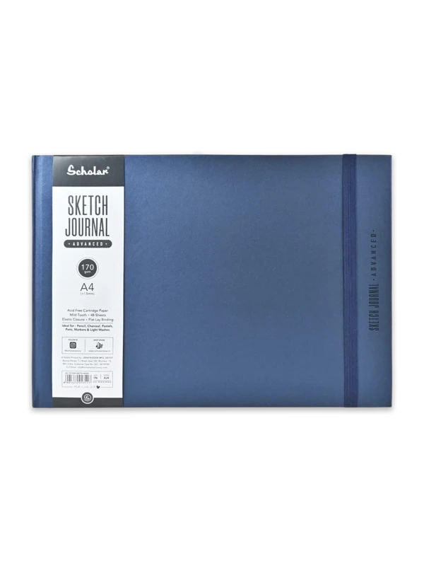 SCHOLAR A4 SKETCH JOURNAL ADVANCED 170GSM 48SHS