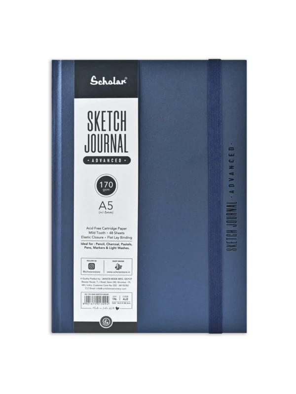SCHOLAR A5 SKETCH JOURNAL ADVANCED 170GSM 48SHS