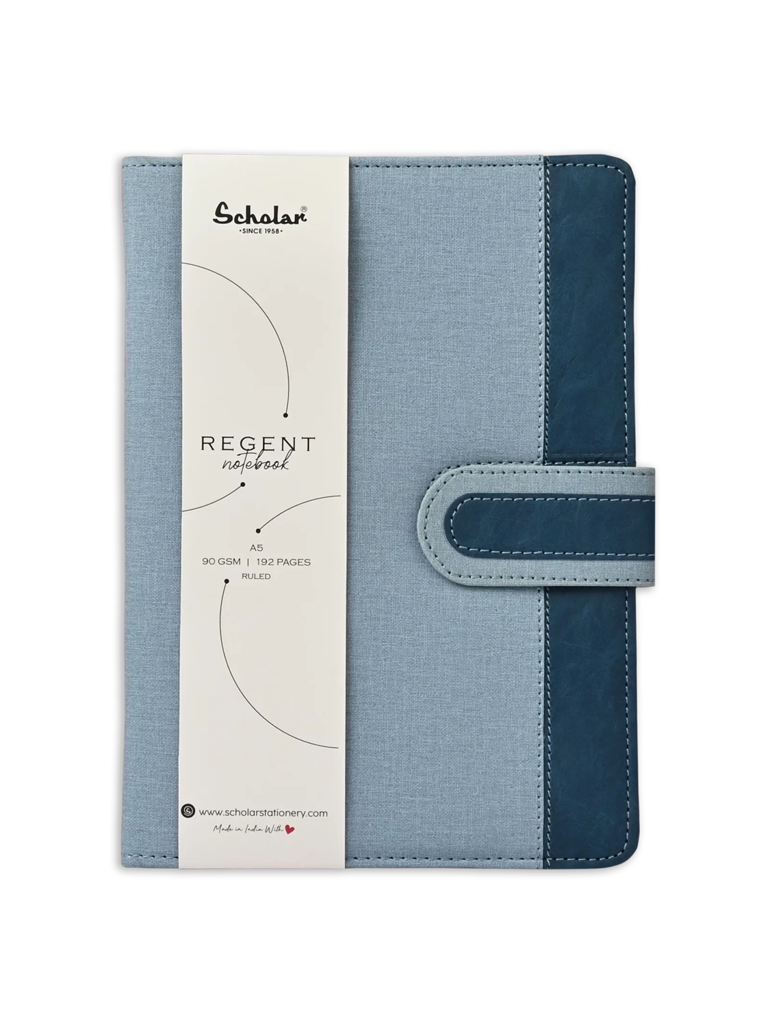 SCHOLAR A5 REGENT NOTEBOOK-BLUE 90GSM 96SHS