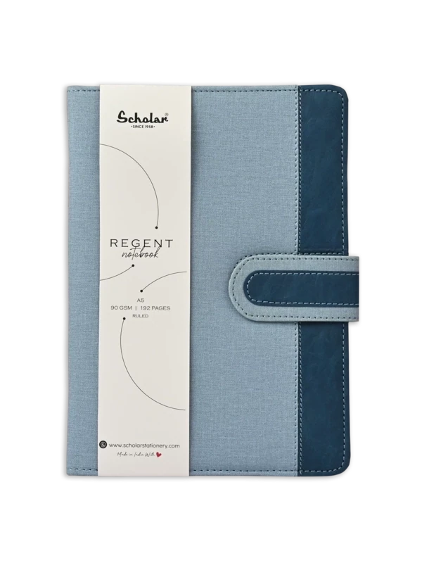 SCHOLAR A5 REGENT NOTEBOOK-BLUE 90GSM 96SHS