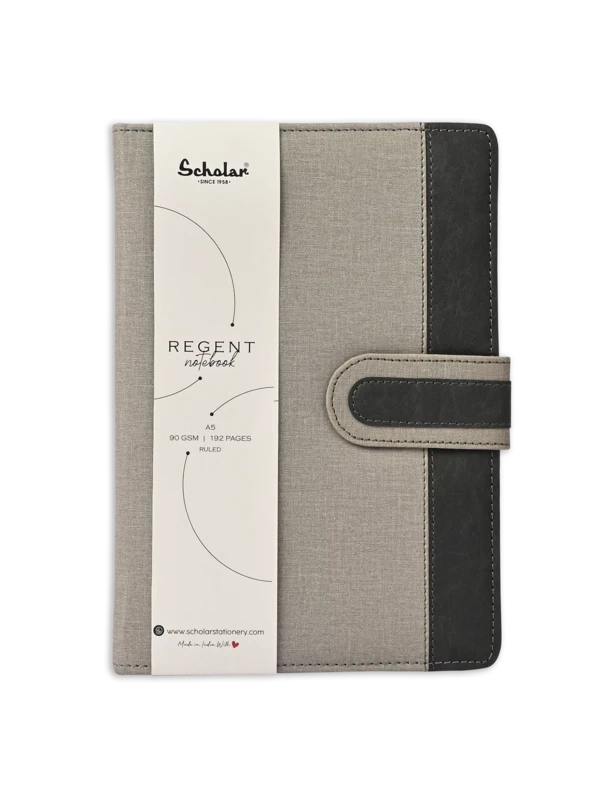 SCHOLAR A5 REGENT
NOTEBOOK-GREY 90GSM 96SHS