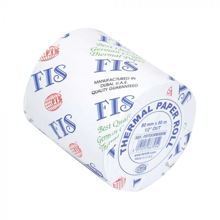 FIS THERMAL ROLL 80X80MM 1/2&quot; OUTER