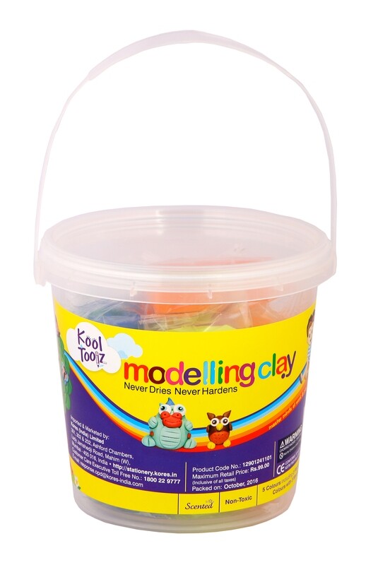 KOOLTOOLZ MODELLING CLAY 225GRM+8 SHADES+3 MOULD