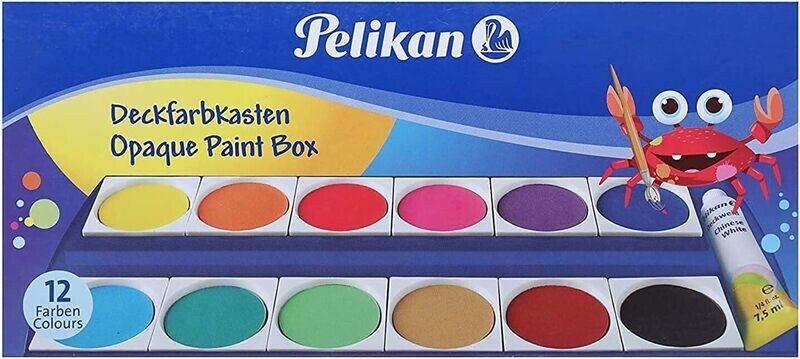 PELIKAN 12 WATER COLOR SET + 1 BRUSH 724633-C