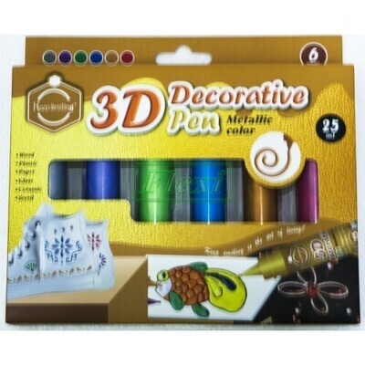 RSC 3D DECORATIVE PEN METALLIC 3D06M P23-032A