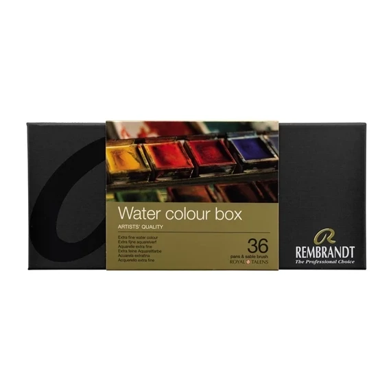 REMBRANDT 36 WATER
COLOUR BOX 05838636