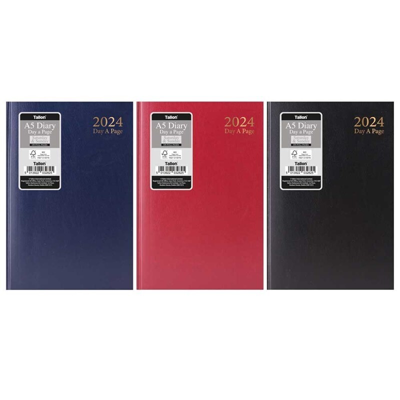 TALLON 2024 A5 HARDBACK
CASEBOUND DIARY 3282/FSC
