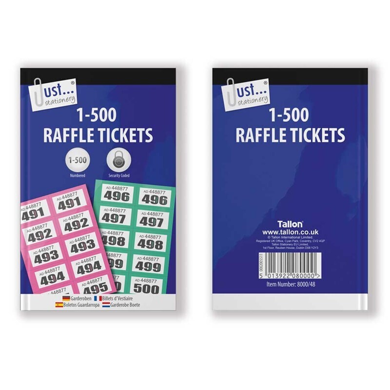 TALLON 1-500 RAFFLE TICKETS
8000/48