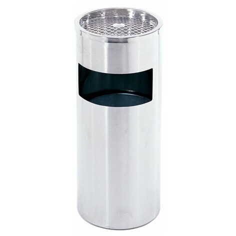 RSC SS 25CM DIA ROUND STANDING ASH TRAY P17-486-488