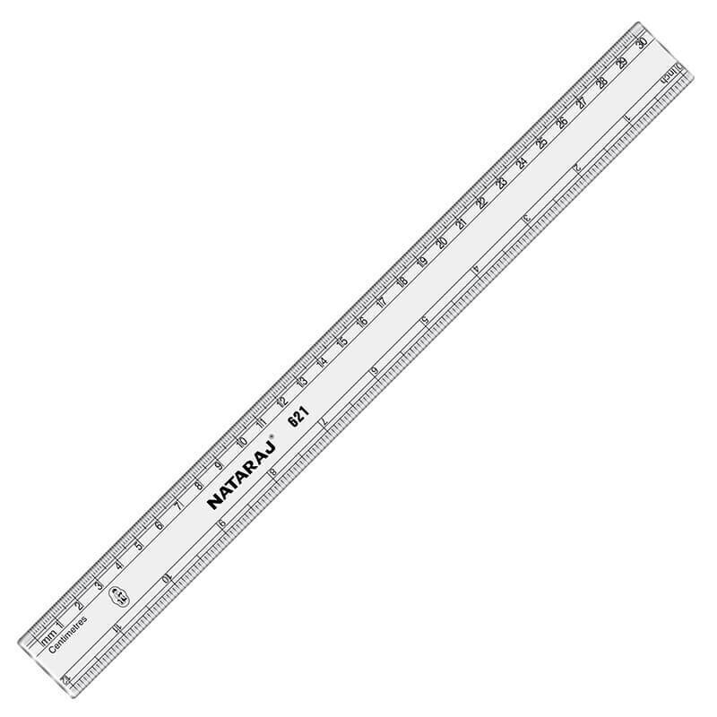 NATARAJ 30CM 621 PLASTIC RULER 06A01
