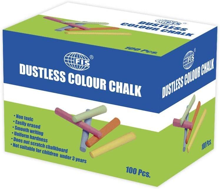 FIS DUSTLESS COLOUR CHALK
(1X100) FSCTCOL