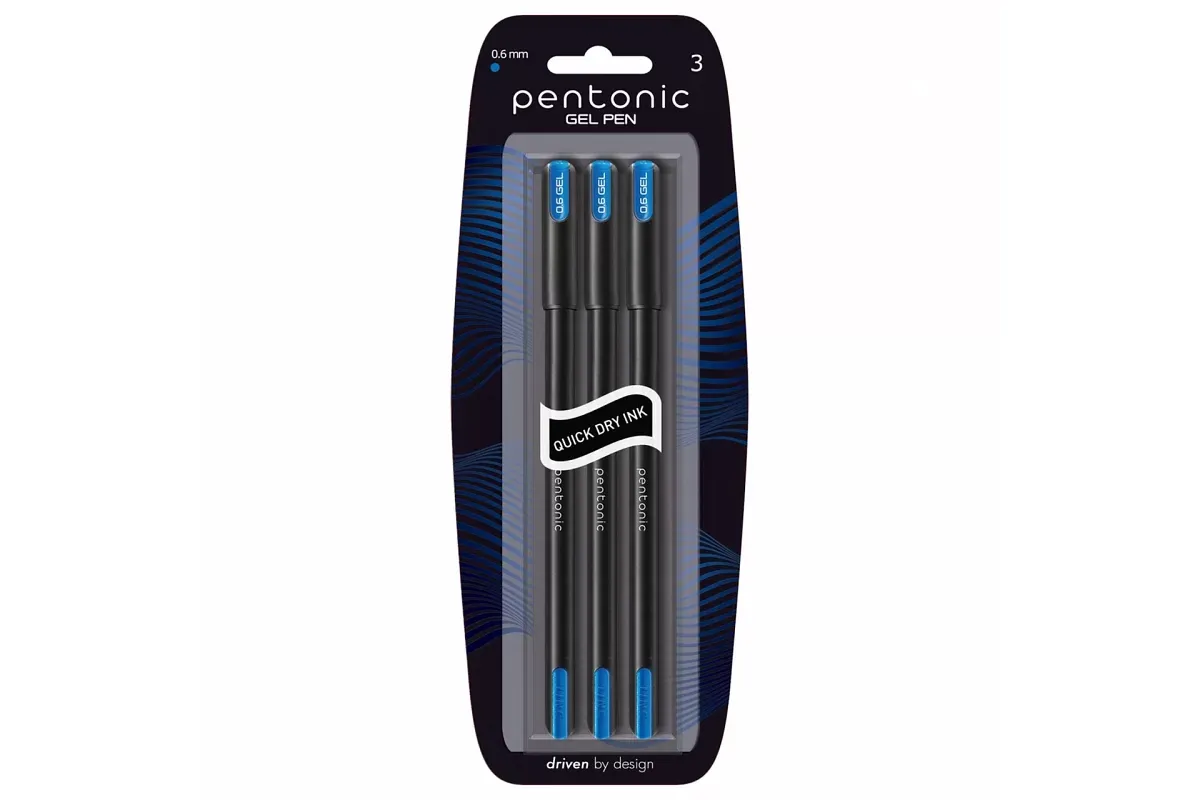 PENTONIC 3PCS 0.6MM GEL
PEN BLUE