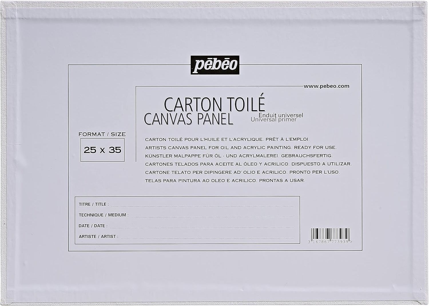 PEBEO PANEL BOARD 25X35 77739