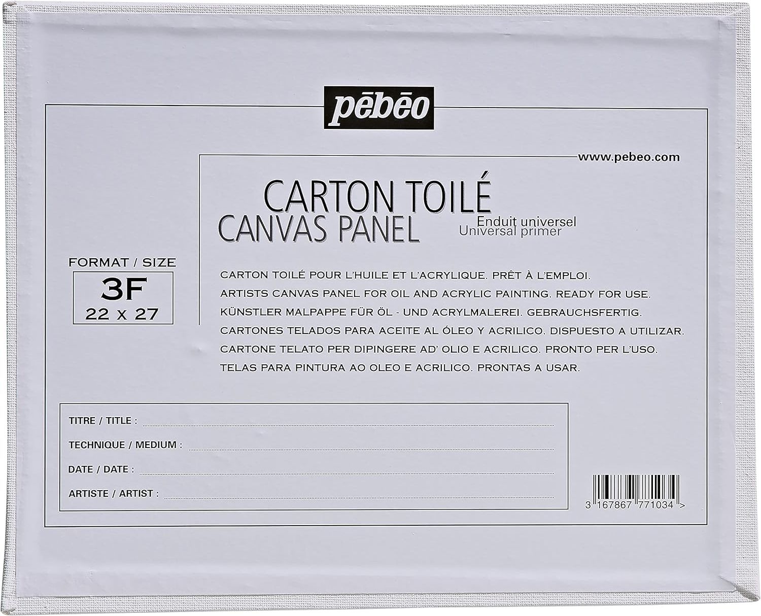 PEBEO 22X27 PANEL BOARD 3F 777103
