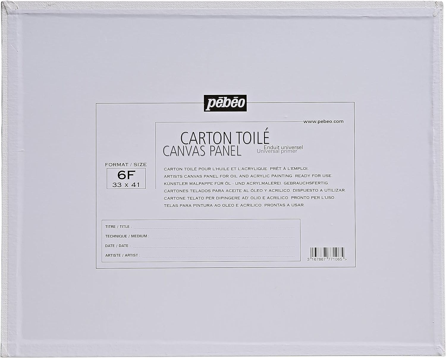 PEBEO 41X33 PANEL BOARD 6FIG 777106