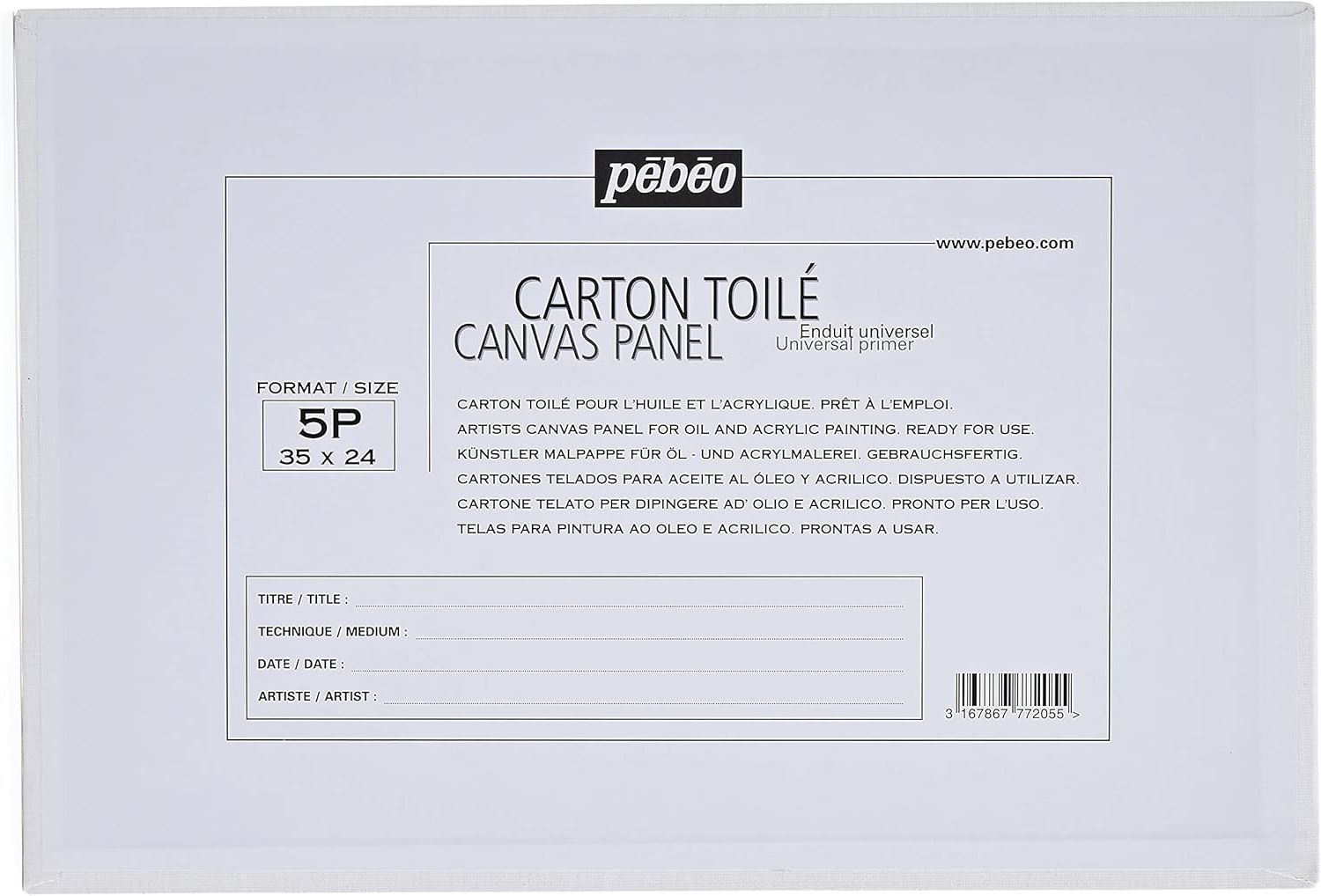 PEBEO 35X24 PANEL BOARD 5P 777205