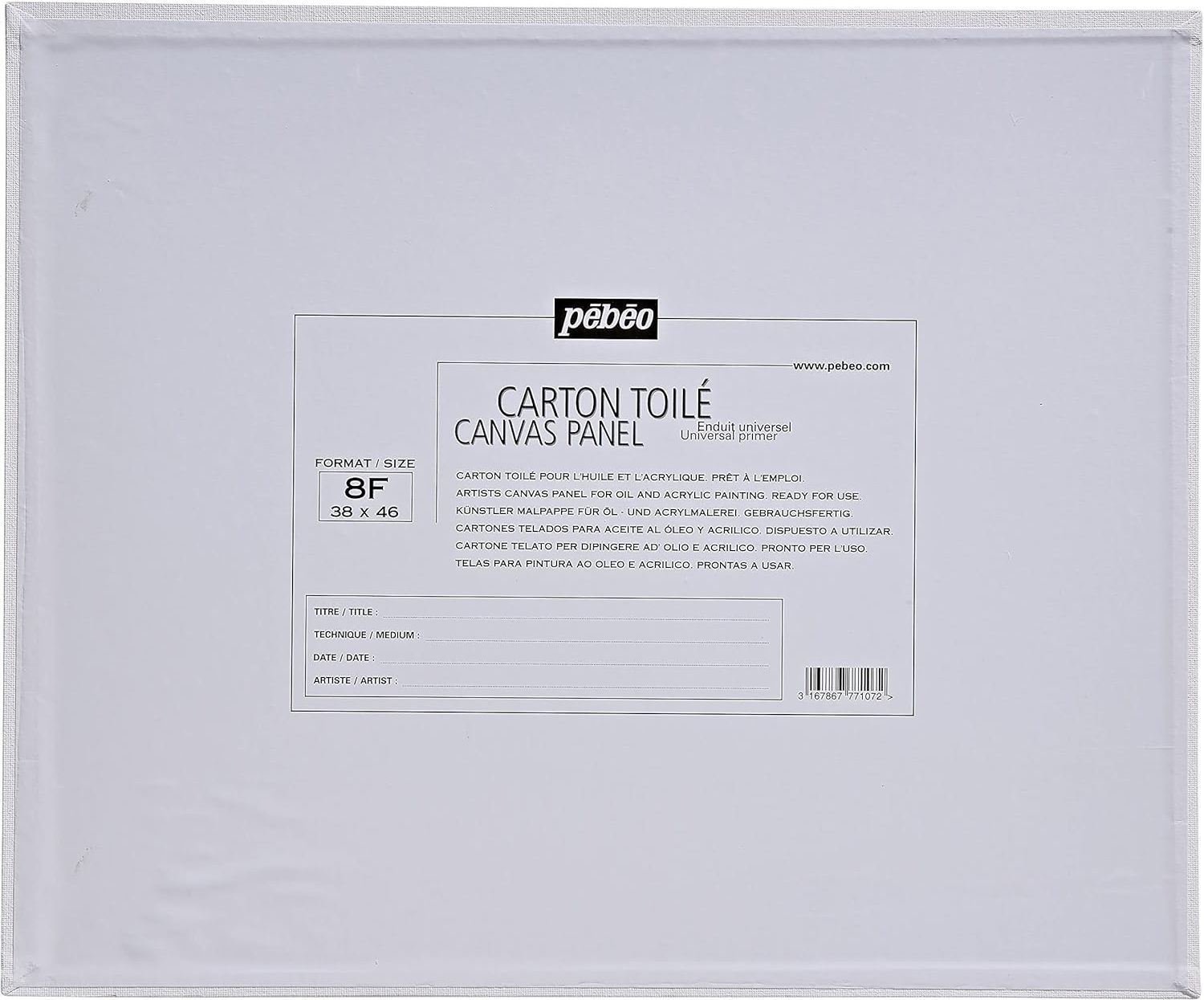 PEBEO 46X38 PANEL BOARD 8FIG 777107