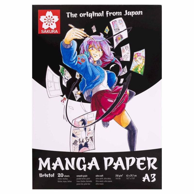 SAKURA A3 MANGA PAPER 20SHS 250GSM