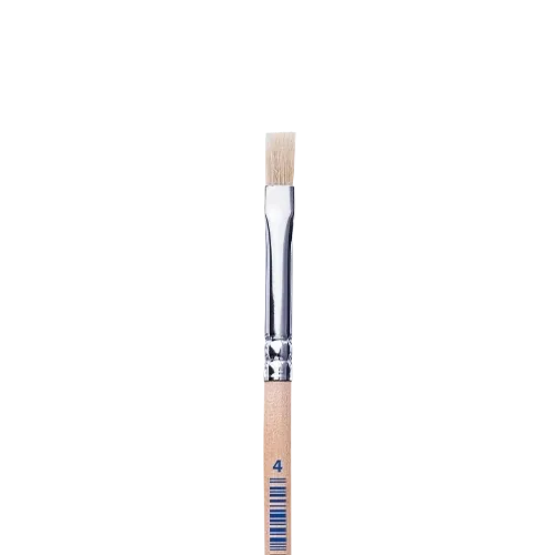 PELIKAN WHITE FLAT BRUSH NO4 613F