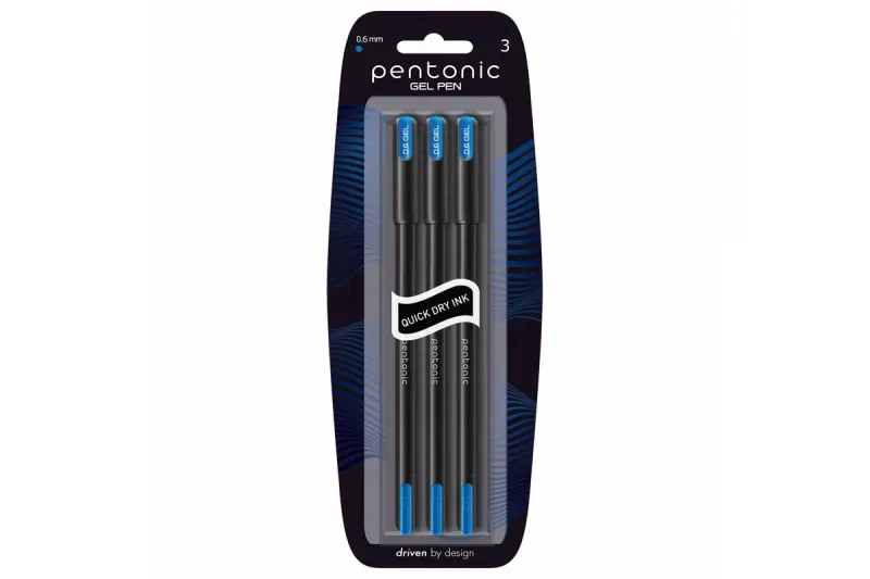 PENTONIC 3PCS 0.6MM GEL
PEN BLUE