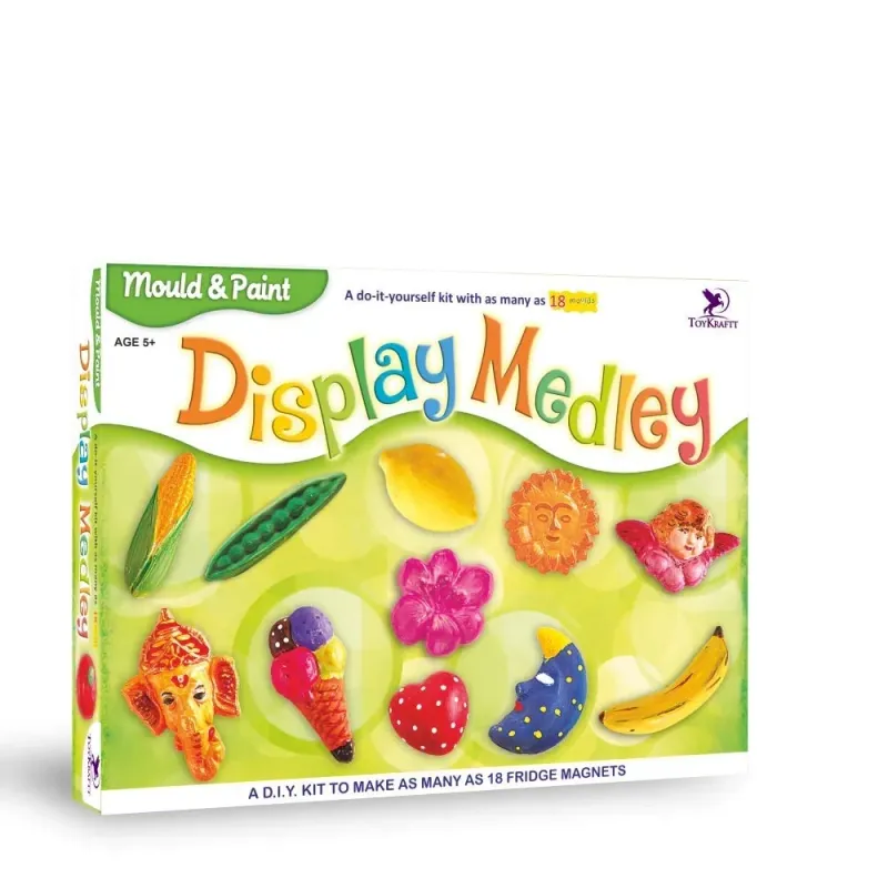 TOY KRAFT MOULD&amp;PAINT DISPLAY MEDLEY 39401