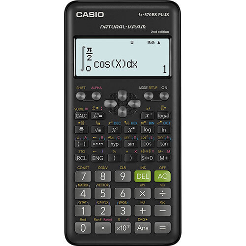 CASIO FX-570 ES PLUS SCIENTIFIC CALCULATOR CASIO FX-570 ES PLUS SCIENTIFIC CALCULATOR