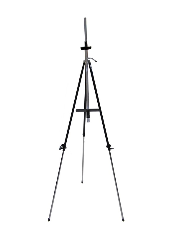 RSC BLACK ALUMINIUM PAINTING EASEL LARGE D19-176