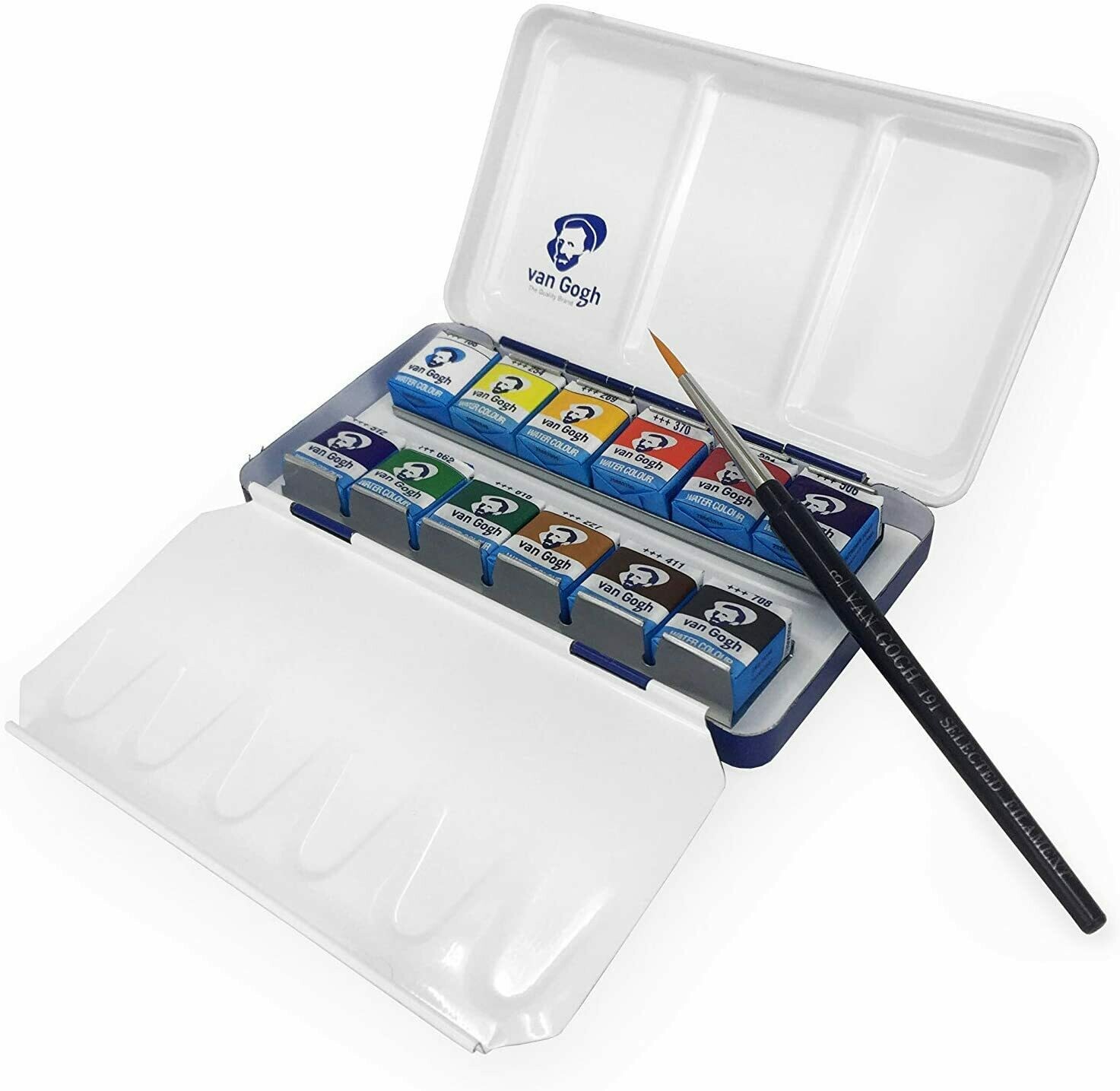 VAN GOGH 12PANS WATER COLOUR METAL BOX 20M8612