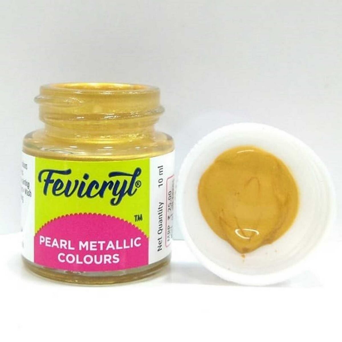 FEVICRYL 10ML PEARL GOLD/SILVER METALLIC COLOR