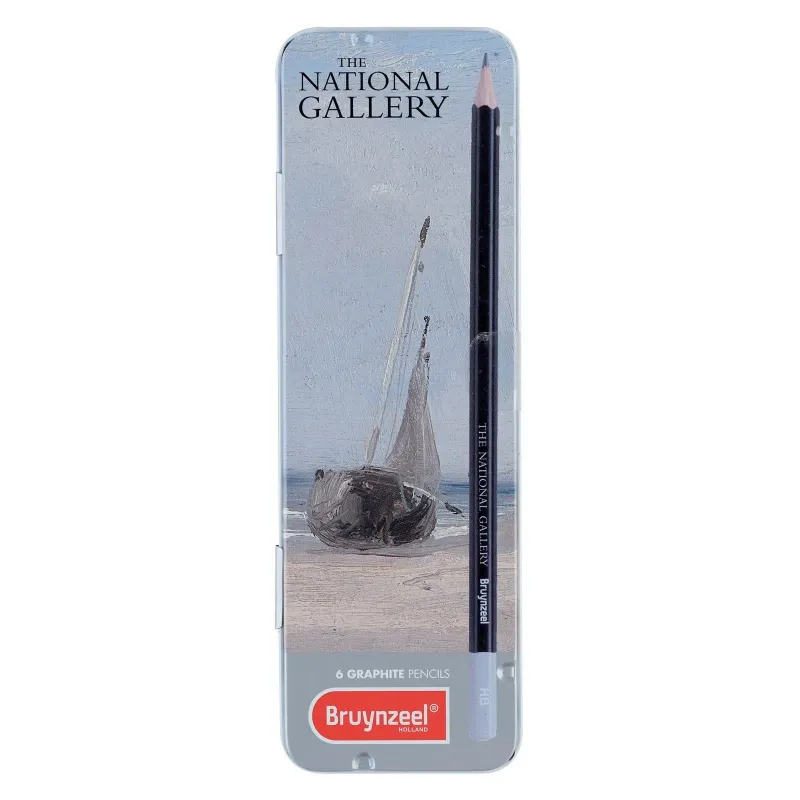 BRUYNZEEL 6PC GRAPHITE PENCILS TIN 5800M06