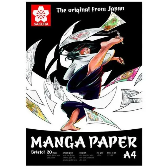 SAKURA A4 MANGA PAPER 20SHS 250GSM